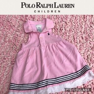 Ralph Lauren baby sleeveless pink dress